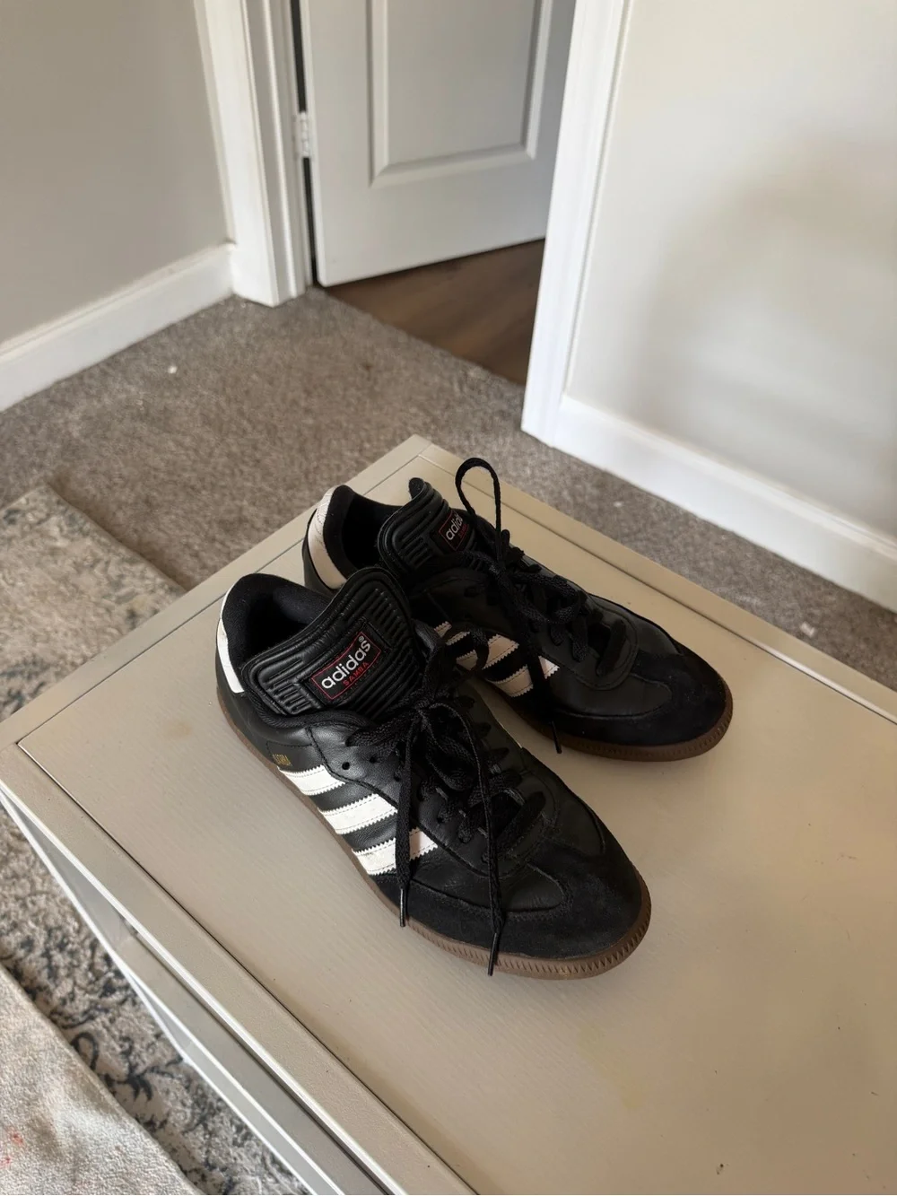 adidas Men’s Black and White Low-Top Sneakers